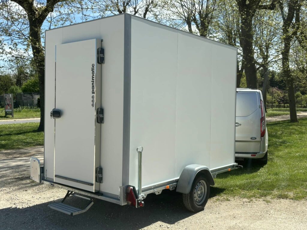 Remorque frigorifique blanche, fabrication Climacentre